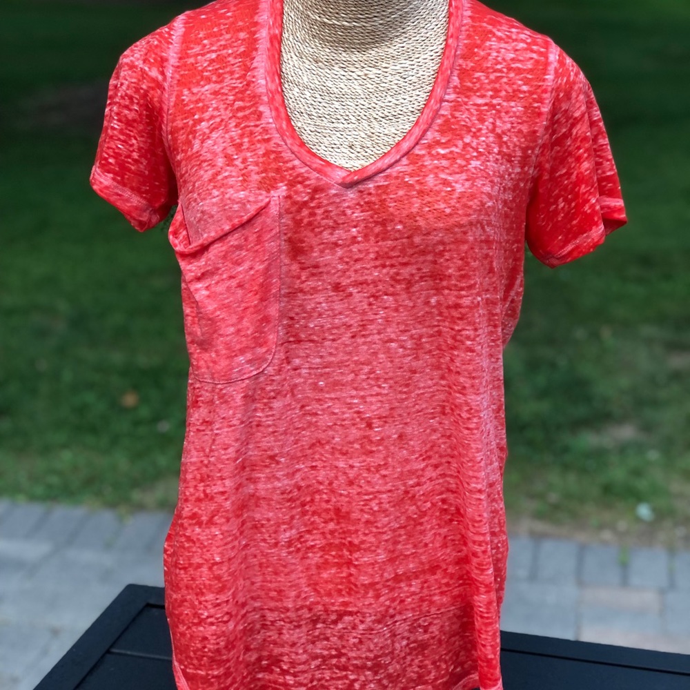 Z supply v neck burnout tee